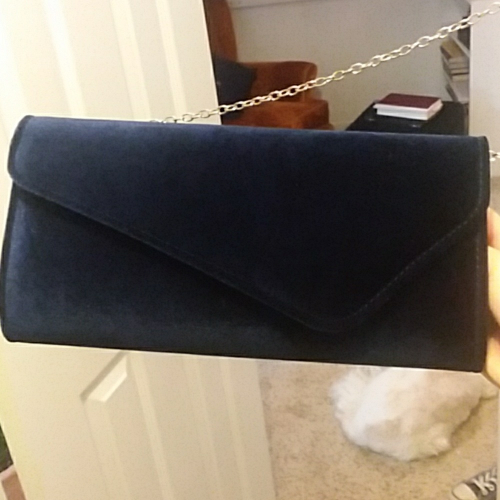 Navy blue clutch